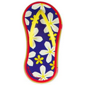 Floral Blue Flip Flop-Shaped Mint Tin w/ Logo Drop (84 Mints)